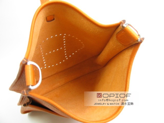 エルメス エヴリン スーパーコピー(トロワ)PM トリヨンクレマンス オレンジ(金具シルバー) her116